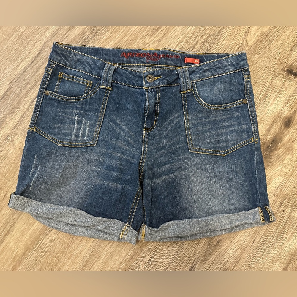 ARIZONA JEAN COMPANY MIDI SHORTS SIZE 18 1/2 GIRLS PLUS ADJUSTABLE WAIST 18.5